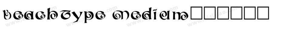 BeachType Medium字体转换